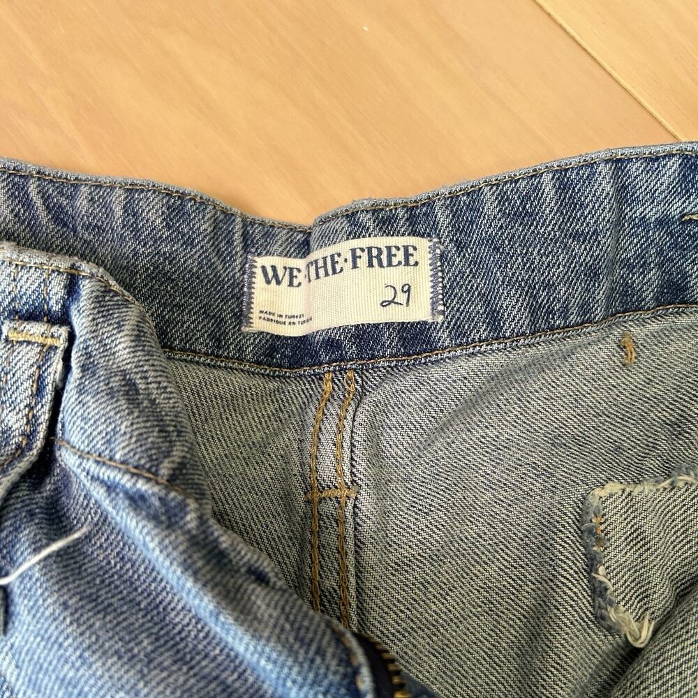 We The Free x Free People Major League Cuffed Wide Leg Jeans Cinch Women’s 31 - Picture 5 of 9